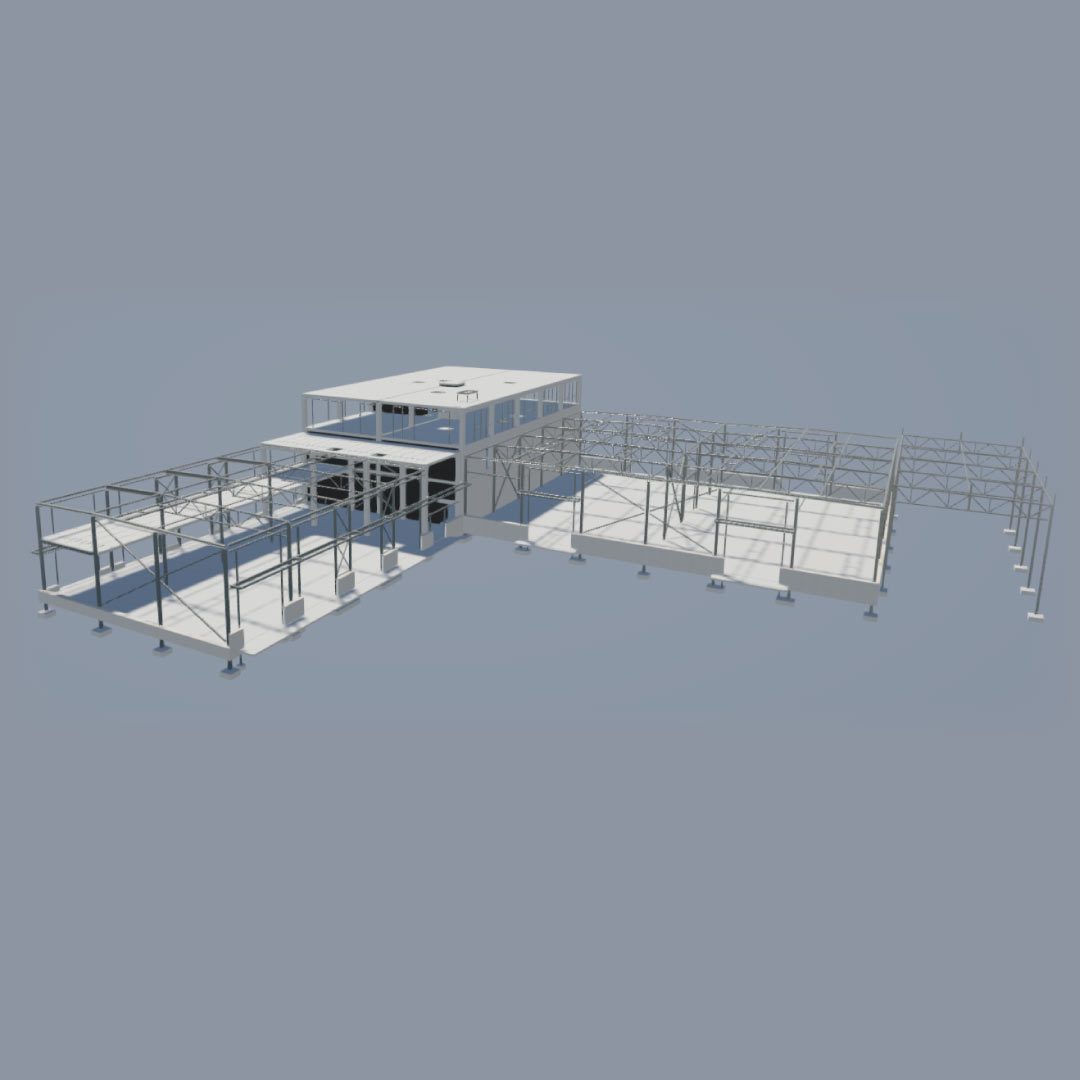 Solar Wheel-i äri- ja laohoone